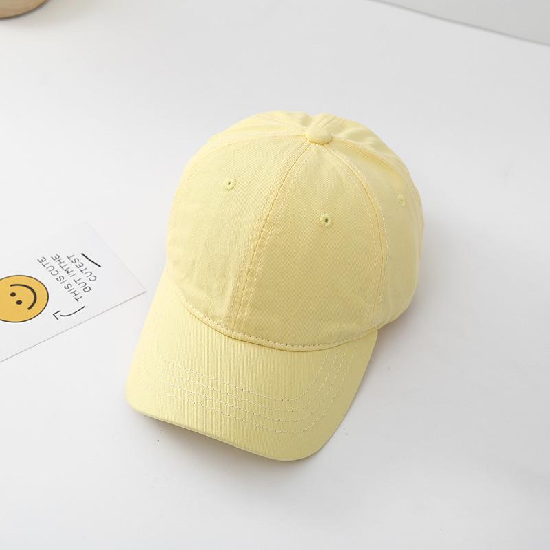 New Solid Baseball Cap For Children Boys Girls Cotton Sunhat Unisex Outdoor Sports Snapback Fishing Baseball Hat Korean Style