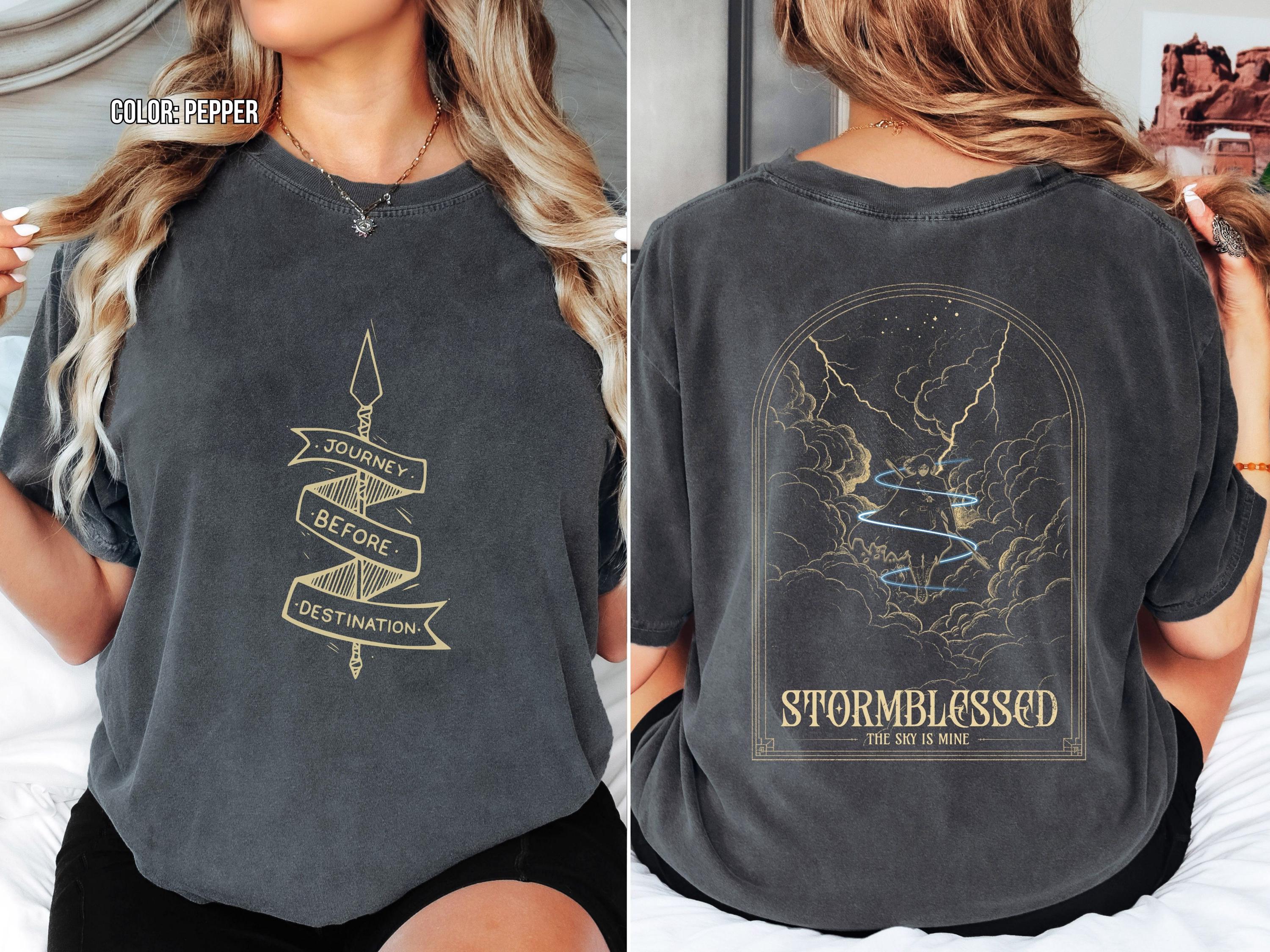 

2026 Summer Womens Storming Fantasy Book TShirt Cotton and Breathable Short Sleeve Streetwear Oversized Loose Casual S