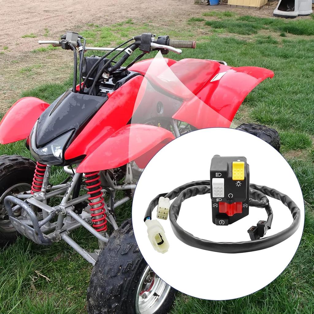 Handlebar Switch Start Stop Headlight for Honda TRX400EX Sportrax 400 1999 2000 2001 2002 2003 2004,OEM# 35020-HN1-000