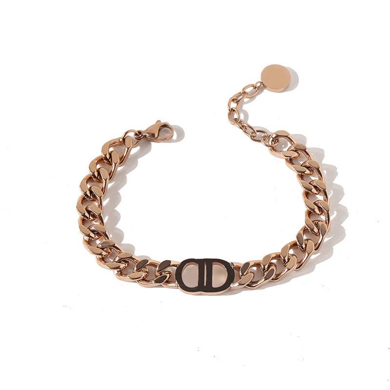 Europäischer und Amerikanischer Stil Klobige Kette Titanstahl Halskette Set