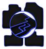 CARLUX-BLUE Car Mats For: Daihatsu Cuore VI Hatchback (2003-2007)