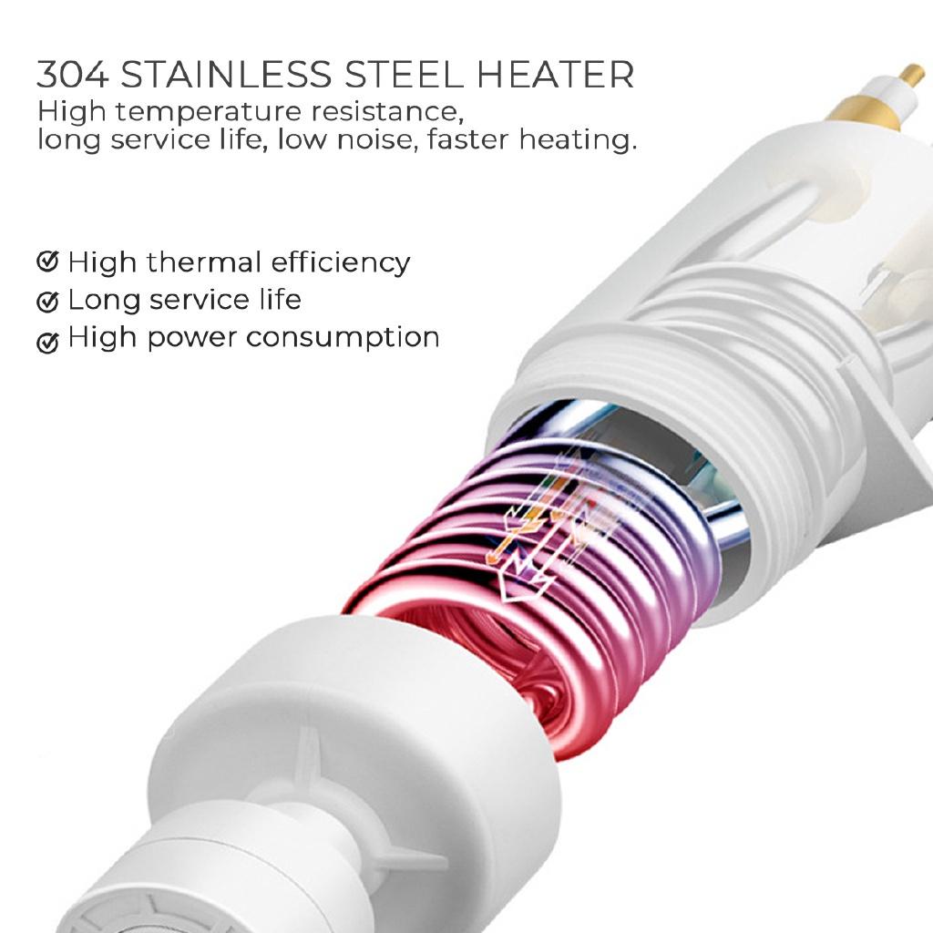 220V Water Heater Bathroom Kitchen Instant Electric Hot Water Heater Tap Temperature LCD Display Faucet Shower Tankless