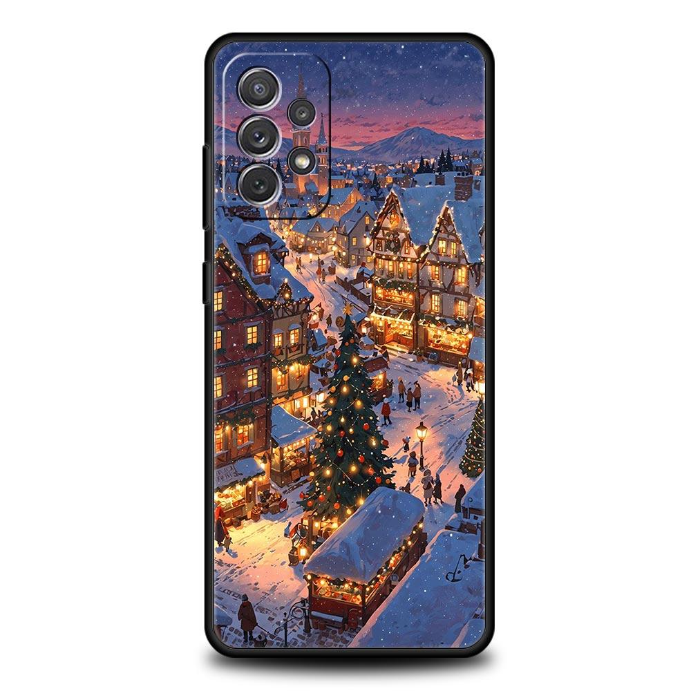 

Cartoon Christmas Style Phone Case for Samsung A17 A13 A15 A25 A35 A51 A55 A71 A21S A11 A31 A41 A23 A53 A73 5G A03S A05s Cover Samsung A03s