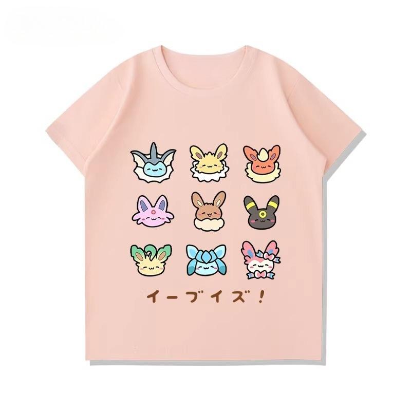 Printing Tshirt Child Boys Summer Crewneck Tops Loose Pure Cotton Tees Kids Cute Print T-shirt Baby Clothes Thin Short Sleeve