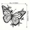 1 PC Big Black Iron Butterfly With Several Little Butterflies Minimalist Metal Wall Art - Modern Home Decor For Bedroom, Living Room, Or Bathroom.