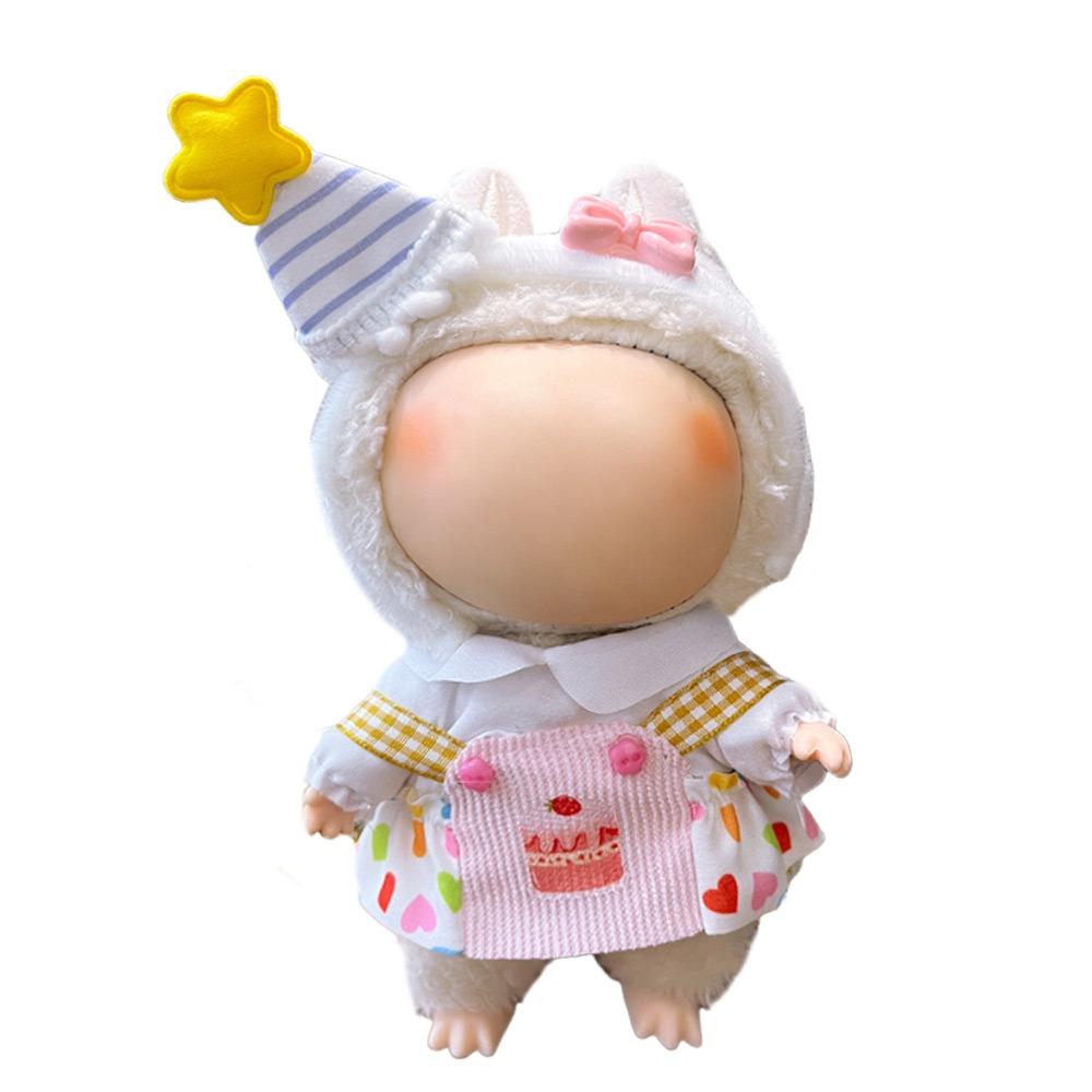 

Handmade For Labubu Overall Sets Multi Color for Labubu Skirt Suit Doll Clothes 17CM Doll Type K