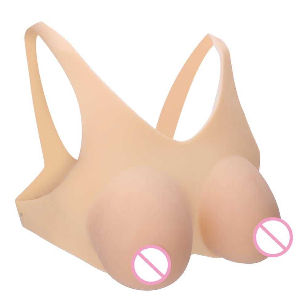 Silikonbrustform mit Schultergurt und Haken- und Schleifentyp, künstliche falsche Brüste für Crossdresser(ZU