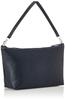 Kitamura RH0565 Shrink Leather 2-Way Pouch, Dark Blue with White Stitching, Navy Blue, 10901