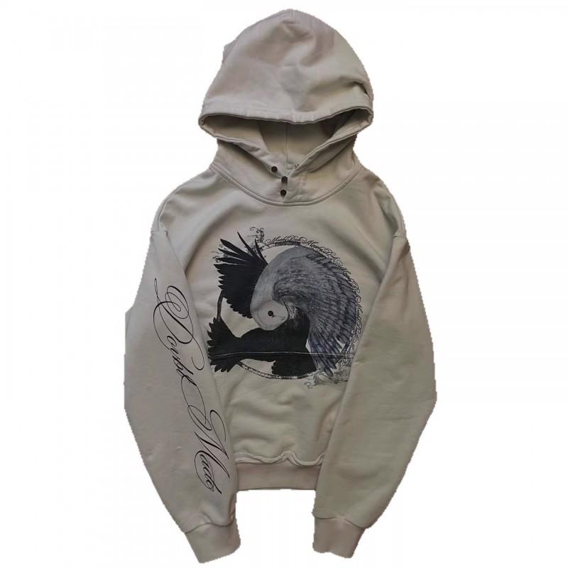 Y2K Retro Streetwear Hoodie Teens Unisex Loose Fit Cotton Blend 3D Printed Graphic Pullover