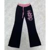 Pants Export Fashion New Arrival Letters Print Casual Pure Color Pants American Fashion Elastic Waist Basic Pants