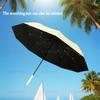 Automatic Large Umbrella 125cm UV Weatherproof Foldable Portable 10 Bone Frame Rain Sun Windproof Travel Compact Umbrella