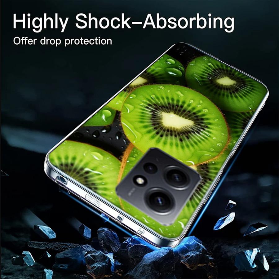 Summer Fruit Kiwi Phone Case For Redmi Note 14 15 Pro 5G 13 12 Pro Plus 11 11T 11E 11S 10 Pro 10S 9 9S Cover Cell Clear TPU Capa