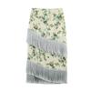 European and American Style, New Women's Clothing, Foreign Style, Fashion, Versatile Classic Flower Fringed Skirt