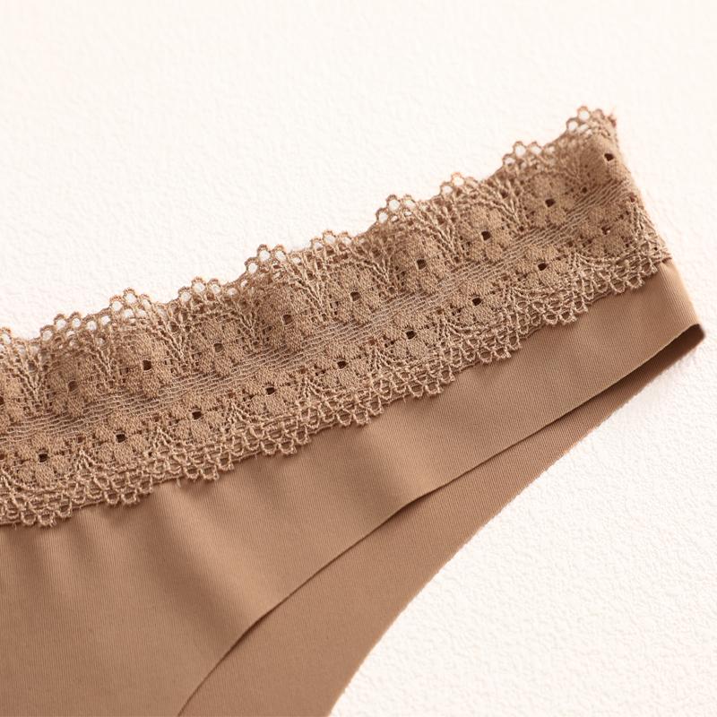 FINETOO 1 Stück Damen Übergröße Spitze Taille Nahtlose Unterwäsche, Weich, Bequem, Modisch, Atmungsaktiv, Schnelltrocknend Niedliche Unterwäsche S-XXL