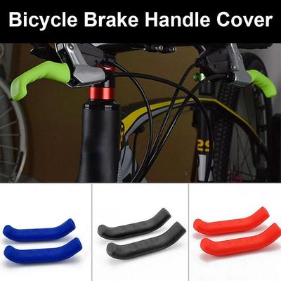 Lot de 2 paires de poignées de frein de vélo, protection de levier, manchon de poignée de vélo de montagne