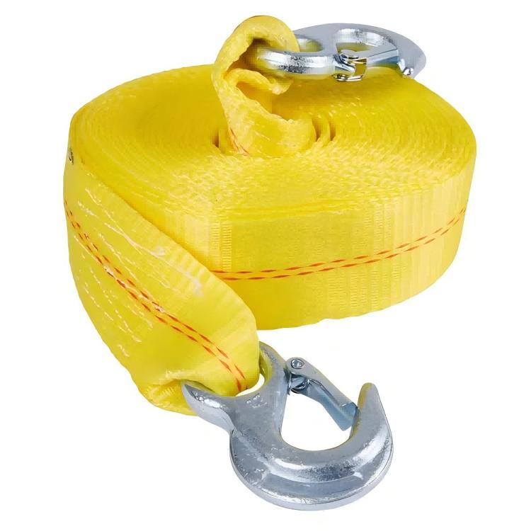5t 5cm/2   Custom Nylon Heavy Duty Racing Car Tow Strap Rope Hook Strap 10000lbs Tow Strap With Hooks GMS-TS050
