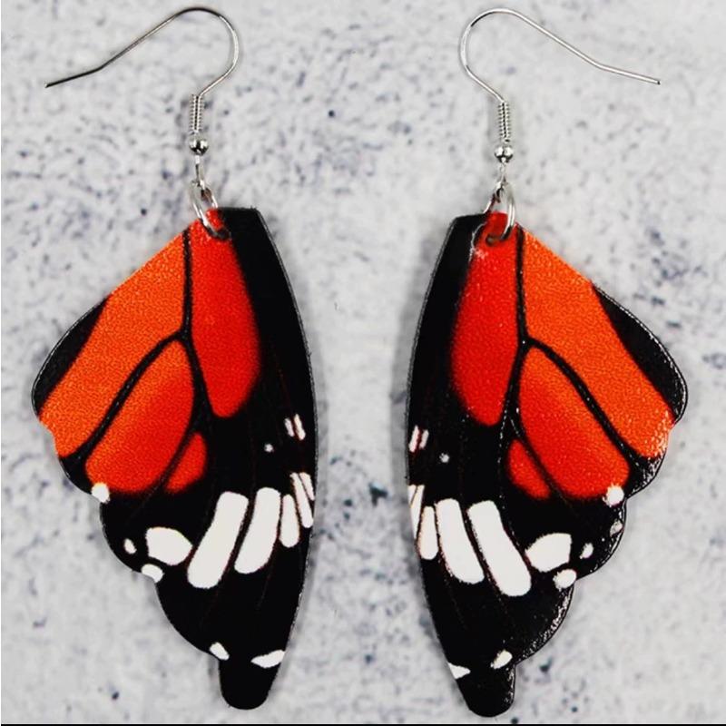 Vintage Butterfly Wings Dangle Earrings, Bohemian Colorful Ear Jewelry for Women, Yu… More