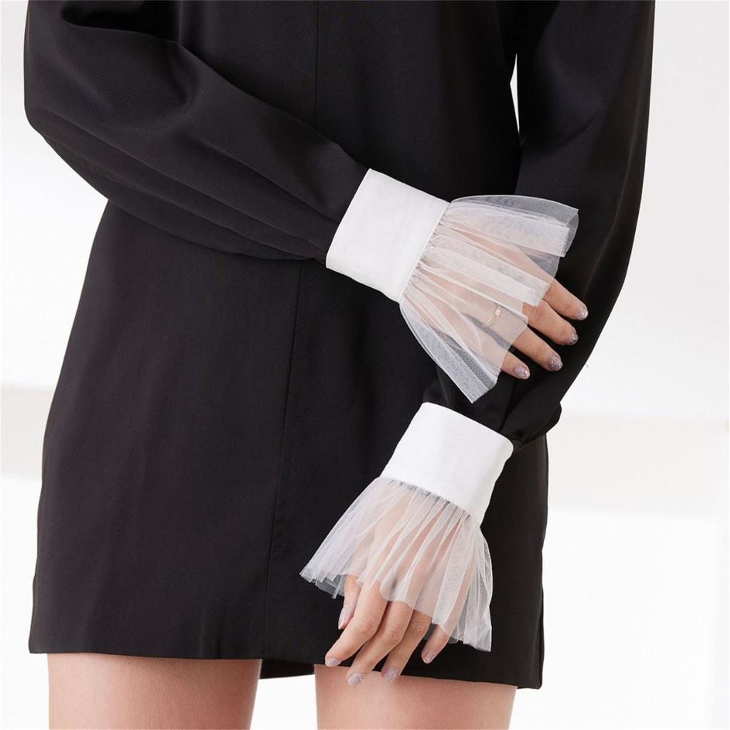 Lace Cuffs Decorative Sleeves for Female Teens Detachable False Sleeves Cuff Extension Trendy Clothing Wrist Accessories