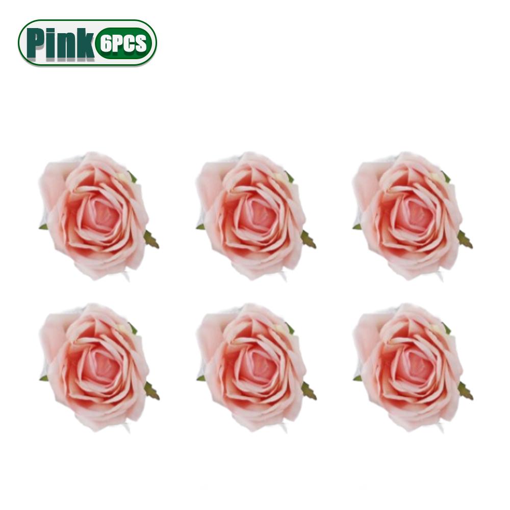 6-24PCS Rose Flower Napkin Rings Romantic Table Holders Elegant Wedding Party Valentines Day Anniversary Proposal Decor Supplies