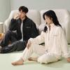 Shenbaolai Couple's Flannel & Coral Fleece Zipper Pajama Set