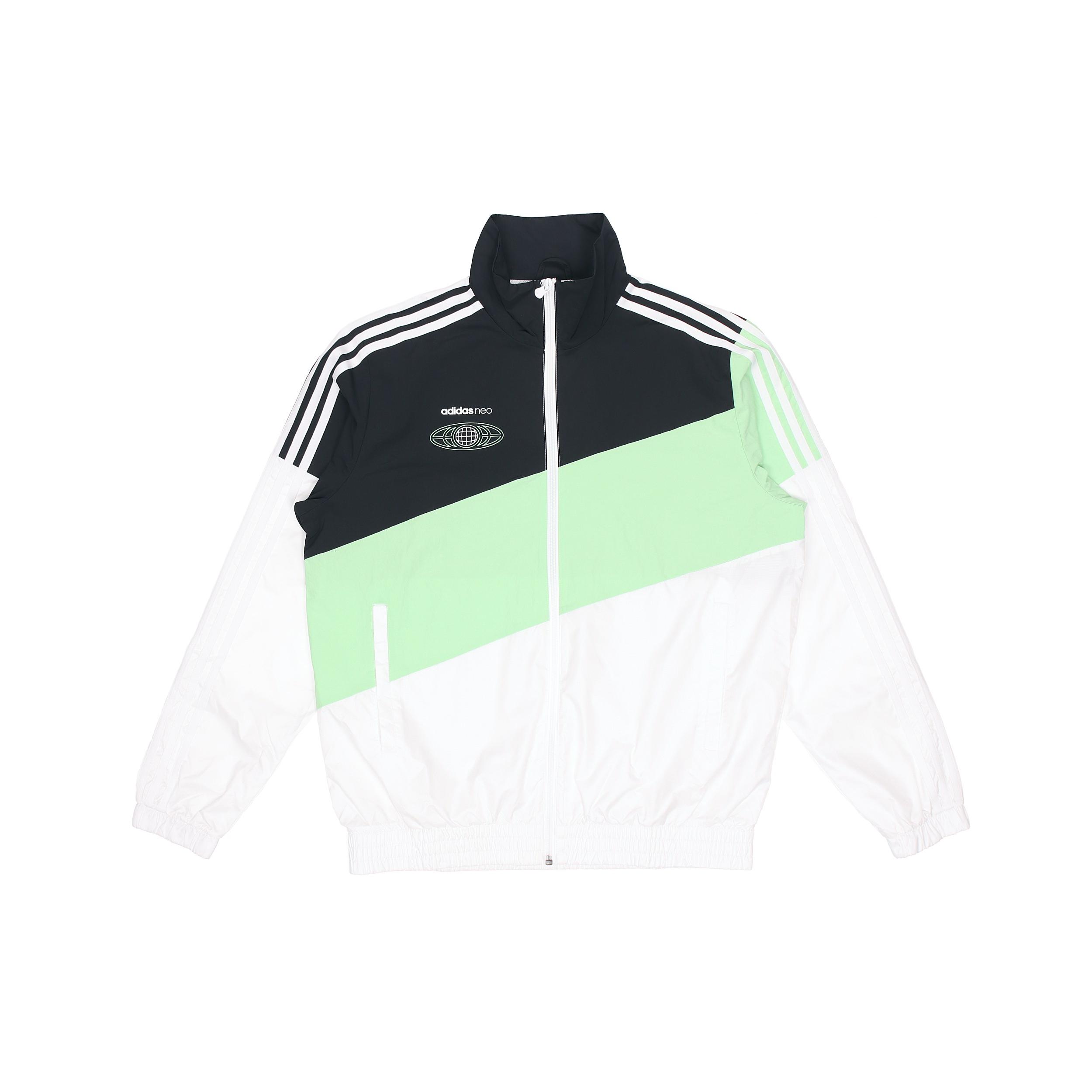 Куртка Adidas Neo Осень Мужская Черно-зеленая Разноцветная GL7177 XL