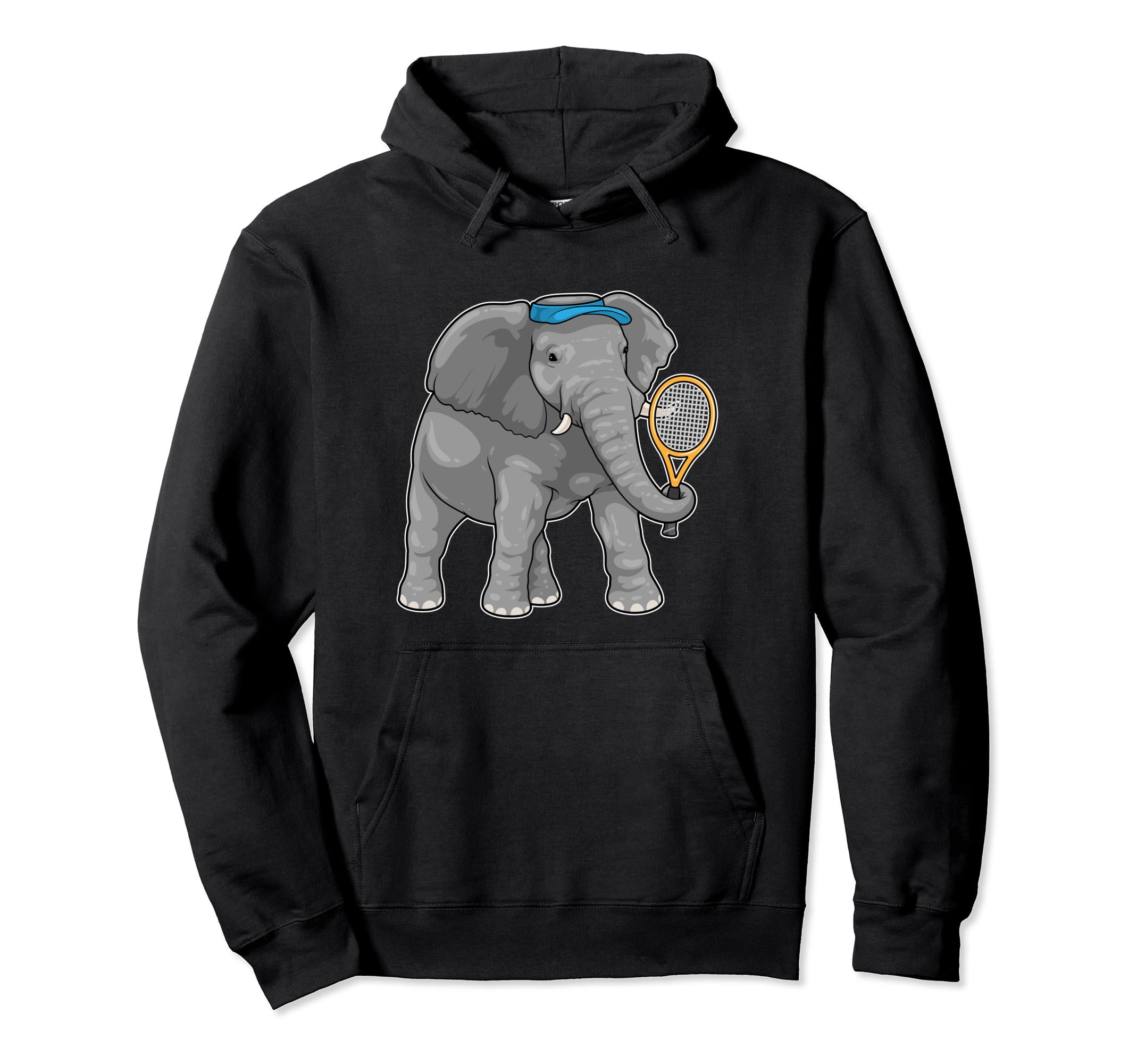 

elephant tennis tennis racket sports hoodie