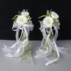 Soft Comfortable Artificial Flower Champagne Glass for Bridal & Banquet Setting AXYD
