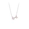 Exquisite Korean Style Butterfly Pendant Necklace for Women