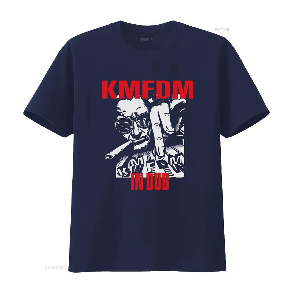 KMFDM T Shirt vintage Washed designer clothes Unisex homme Top For Everyday Wear Casual Comfortable Versatile Slightly