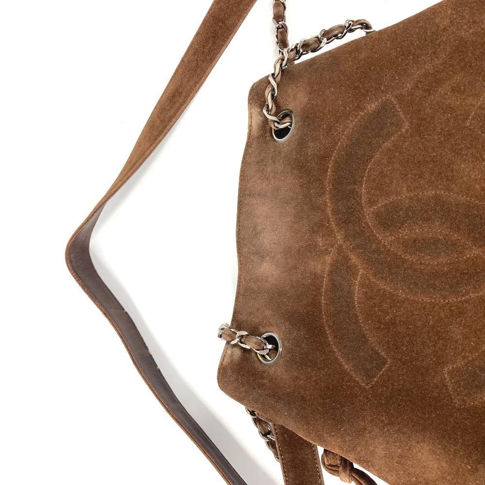 CHANEL vintage CC Mark Triple Coco Cocoball Fringe Tassel Shoulder bag Tote Bag