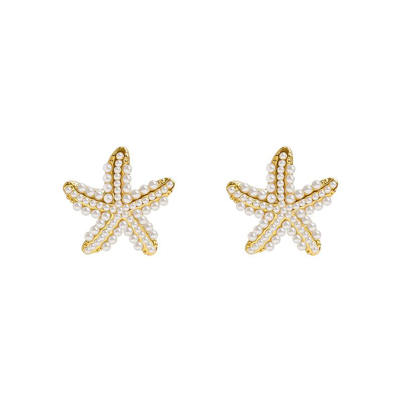 New Type Of Starfish Earrings For Sleeping Women's Temperament Exquisite Design Earrings Party Gifts Women's Fashion Jewelry