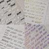 Bronzing Metal Letters Nail Art Stickers DIY Making Creative Decorative Stickers