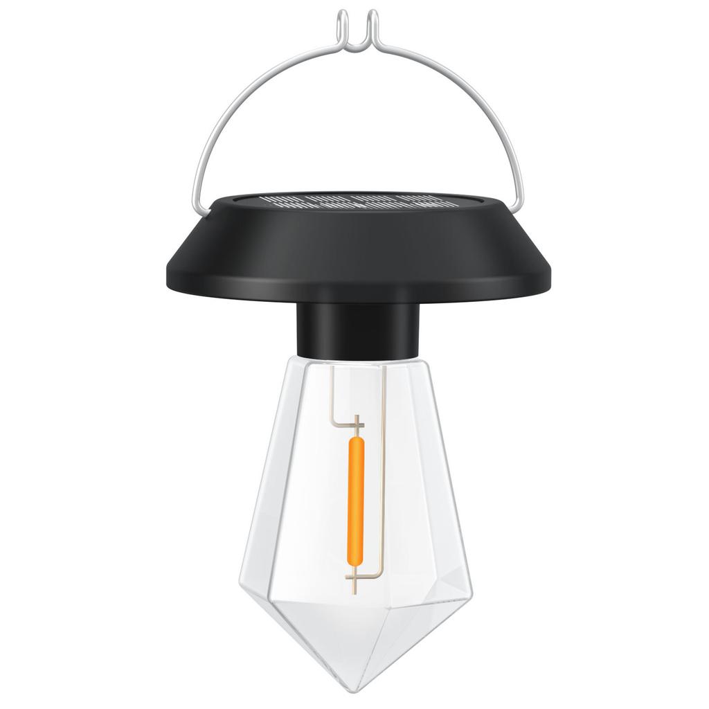 Solar Powered Outdoor Hanging Chandelier Waterproof Garden Night Light for Patio Yard Tree Camping Ambient Lighting