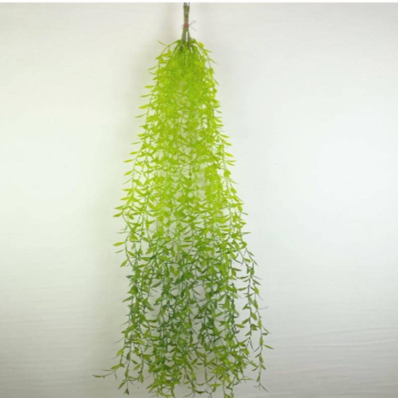 1pc Artificial Plant Ivy Red Green Willow Vine Home Decoration Garden Leaf Vine Party Hanging Decoration Fake Flower