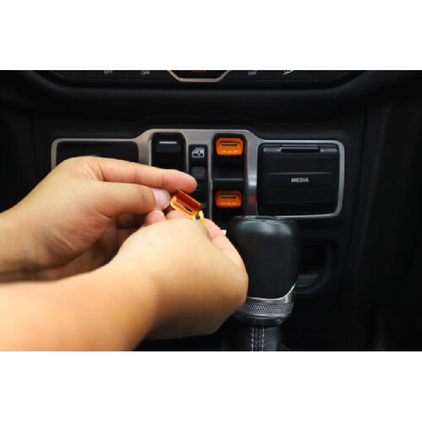 4Pcs Metal Window Lift Switch Knob Button Cover Trim For Jeep Wrangler JL JT 18+