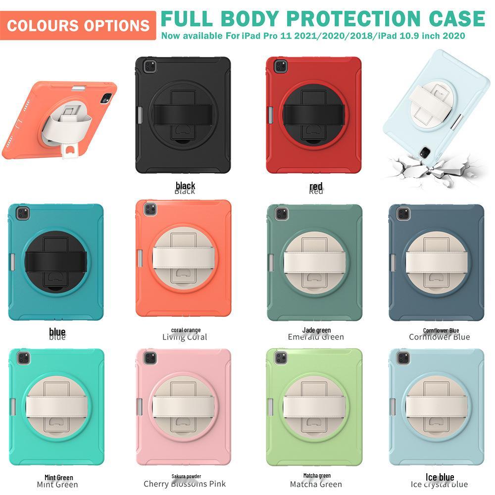 iPad Air5 (2022) Protective Case with 360° Rotating Stand for Hands-Free Use