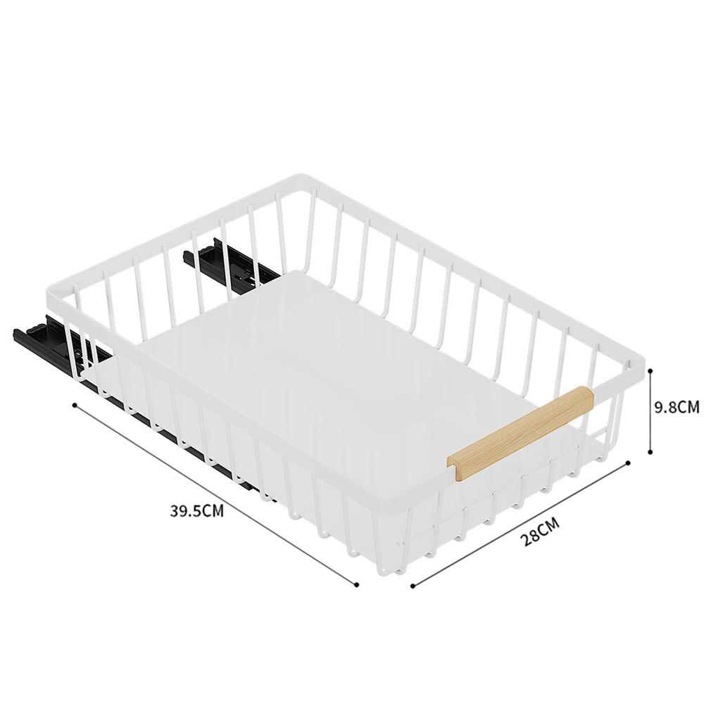 Кухонная стойка для хранения вещей, выдвижной шкаф, корзина под раковиной, органайзер, выдвижные полки для кладовой, выдвижной ящик для ванной комнаты и кухни белый
