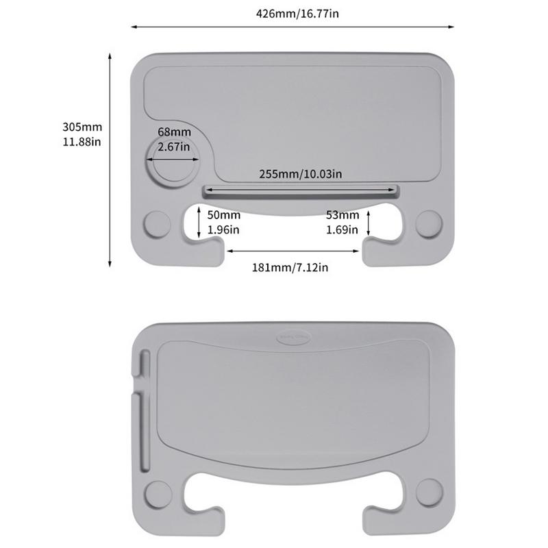 Car Steering Wheel Desk Multi-functional Portable Car Laptop Table Food Steering Wheel Tray Fits Most Vehicles Steering Wheels