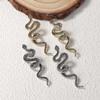 Personalized Retro Cold Wind Alloy Zodiac Snake Stud Earrings Advanced Exquisite Versatile Casual Daily Women's Models