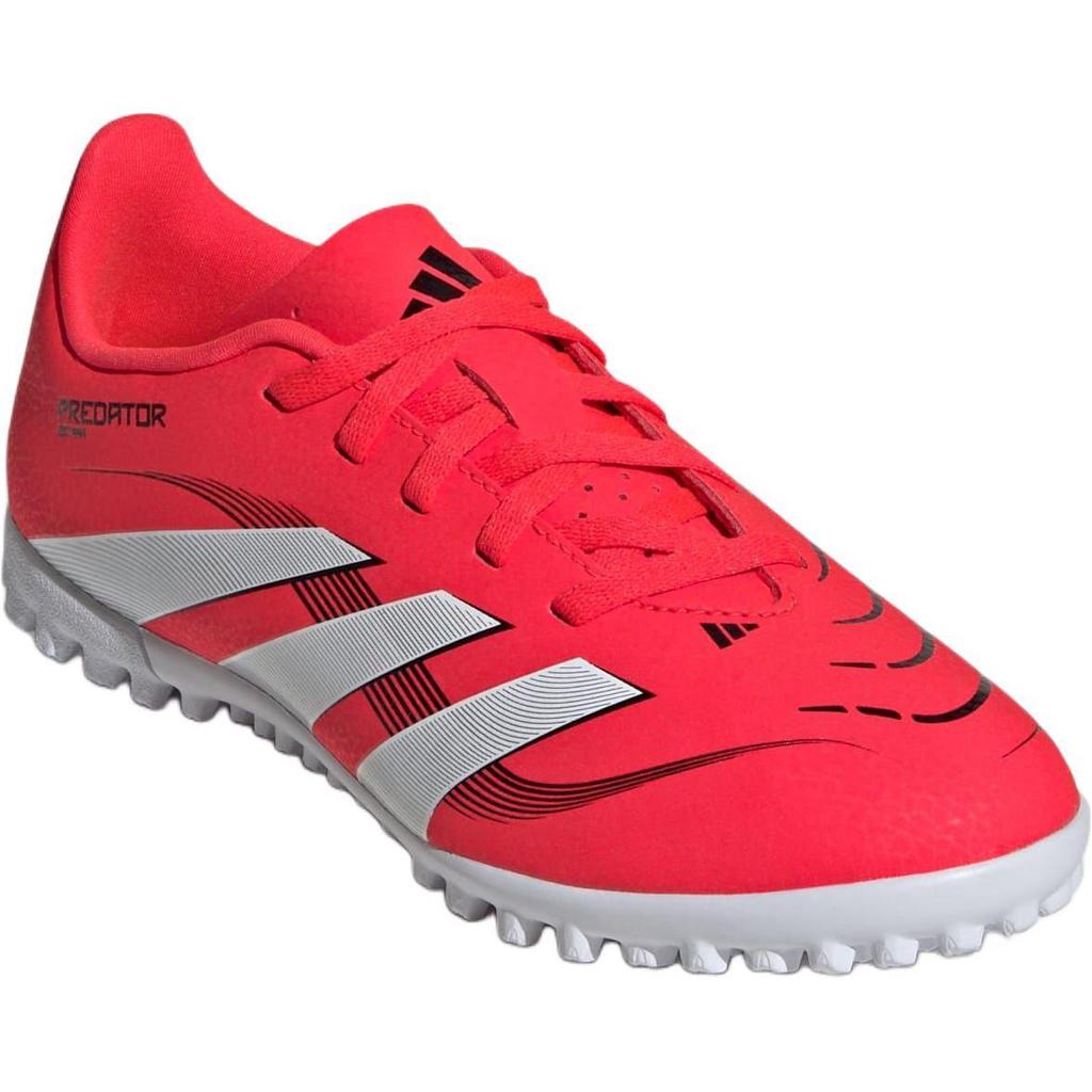 adidas Predator CLUB Abrasion Resistant Abrasion Resistant Low Top Soccer Shoes Red/White/Black Kids' ID3805
