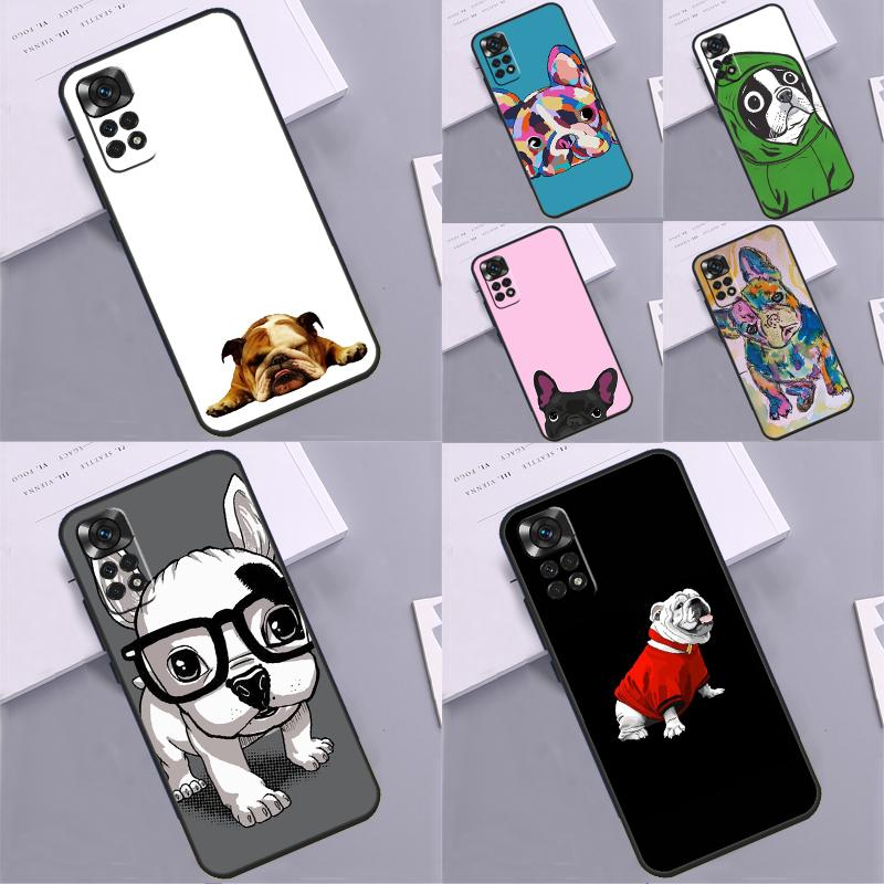 French Bulldog Art Case For Xiaomi Redmi Note 13 14 Pro 9 10 11 12 Pro 10S 11S 12S Redmi 13C 10C 12C 14C Coque