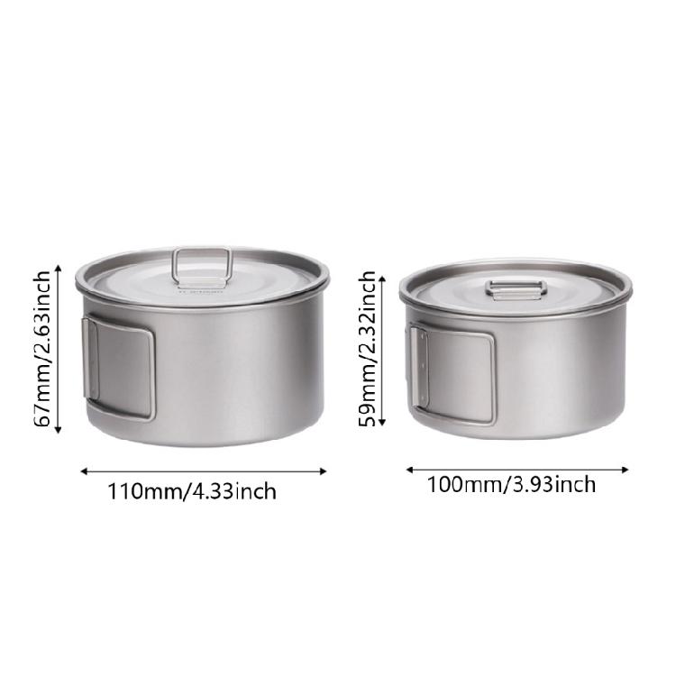 Folding Handle Bowl Hiking Backpacking Picnics Tableware Plate Dinner Dish for Outdoor Activity with Convenient