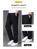 Men's Plus Size Elastic Waist Cargo Pants – Casual, Loose Fit, Solid Color