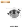1PC Pot Snail-rice-noodle Pot With Handles Double-Layer Construction 304 Stainless Steel Pot Double Ear Ramen Cooking Pots