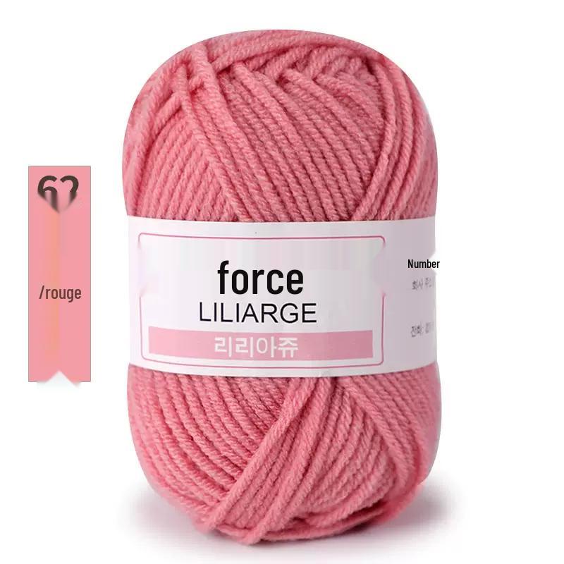 4-Ply Milk Cotton Yarn: Medium-Thick Baby Yarn for Hand-Knitted Scarves, Crochet Shoes, Dolls, and DIY Projects.