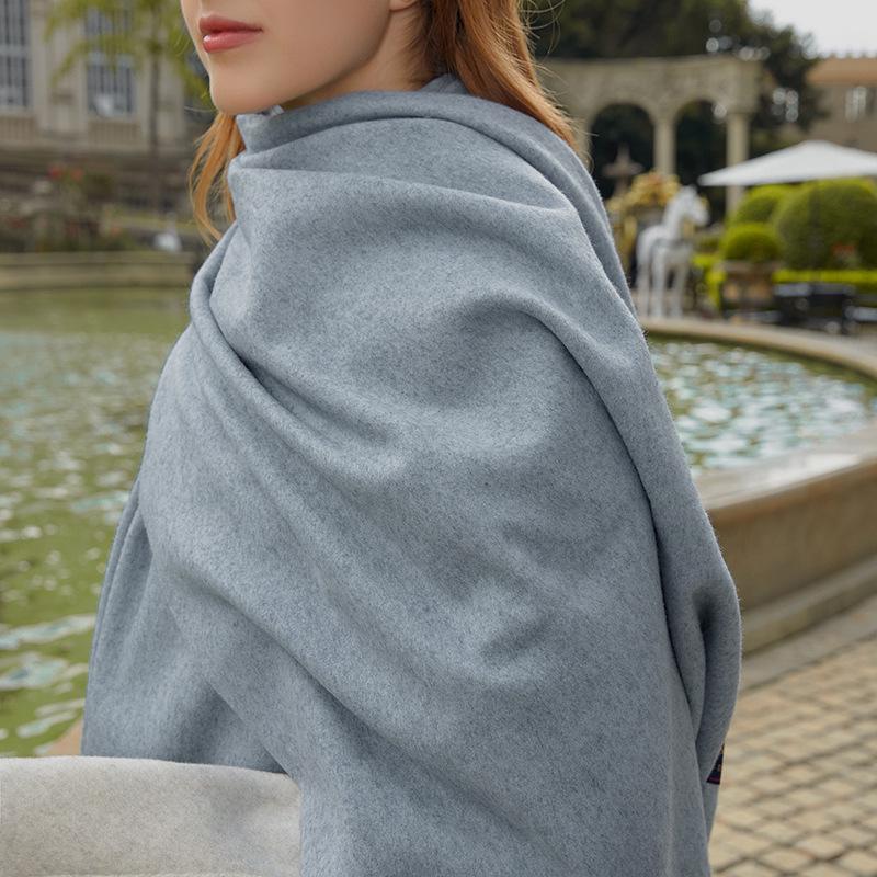 Women s High-End Winter Cashmere Scarf - Versatile Solid Color, Korean Style, Red Shawl Wool 145g (200*34cm)