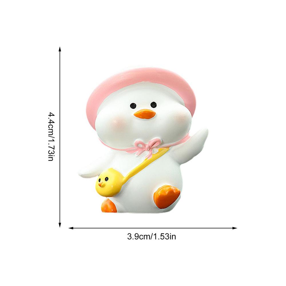 

Украшения для приборной панели автомобиля в виде утки Интерьер автомобиля Мини-кукла-утка Украшение Happy Duck Фигурки уток Милая приборная панель автомобиля