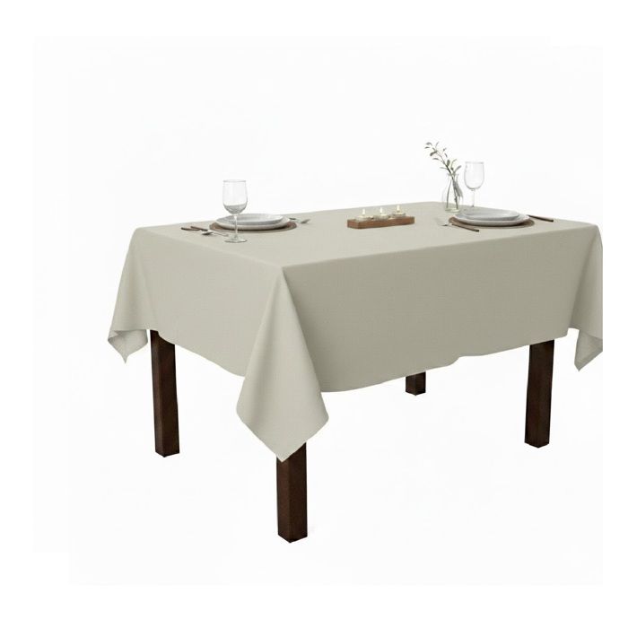 Nappe en polyester Essentiel 150 x 300 cm lin