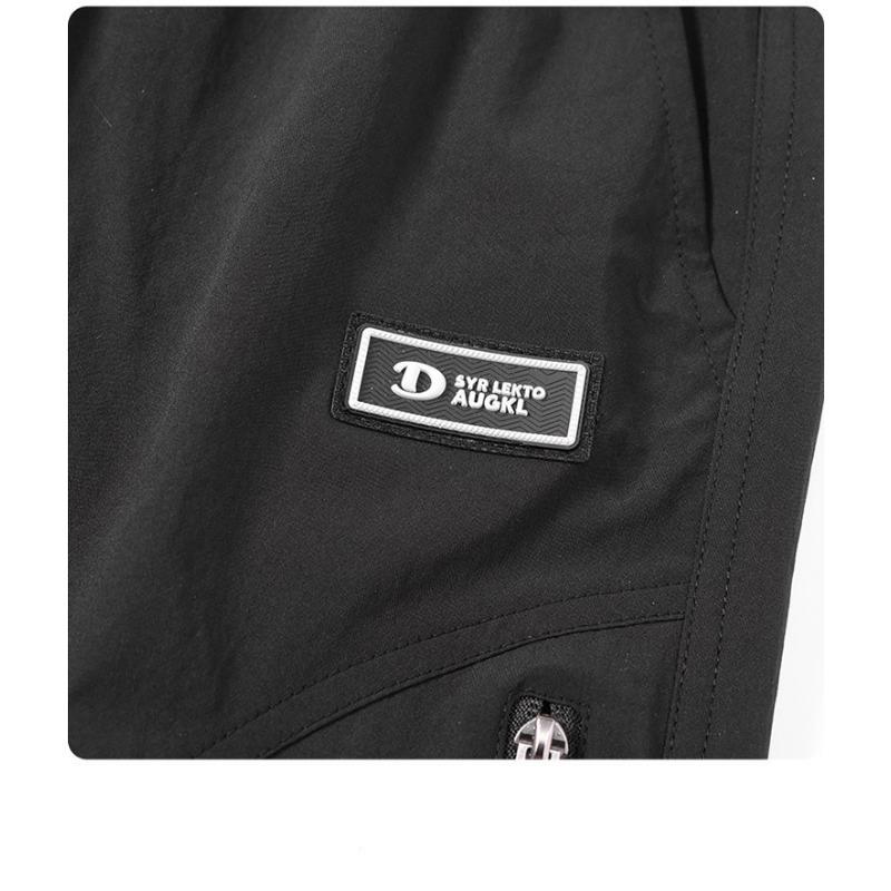 Men's Ice Silk Mesh Pants Summer Quick Dry Casual Trousers Straight Leg Breathable Lightweight Pants