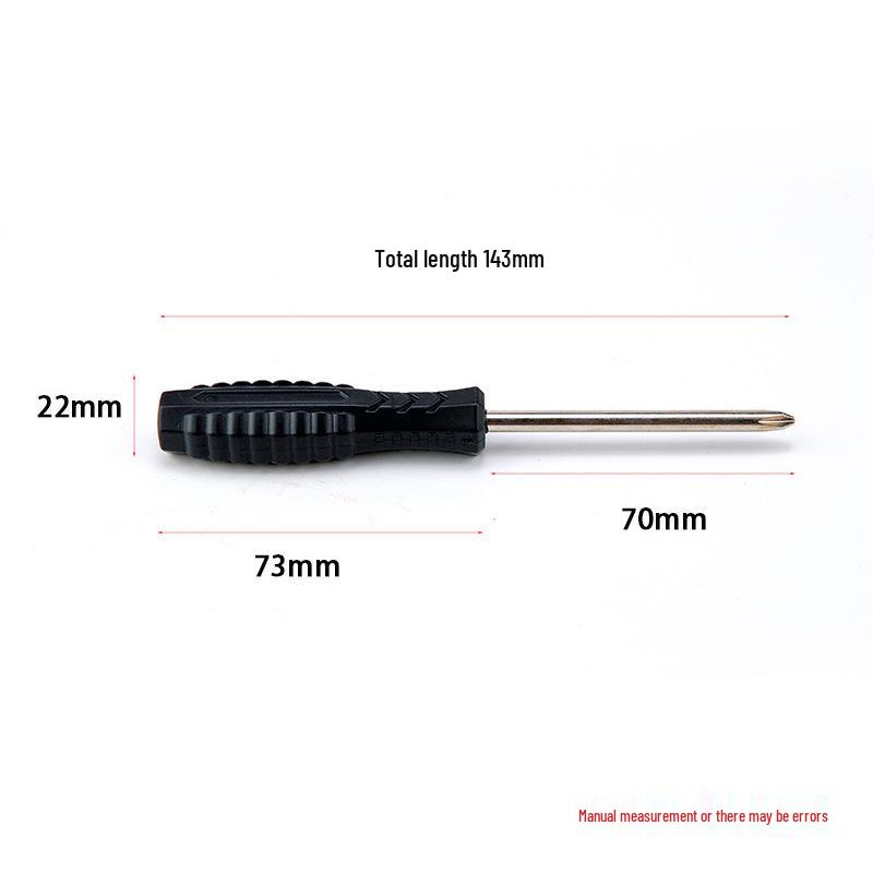 5mm Magnetic Phillips & Flathead Screwdriver with Non-Slip Black Handle for Home Appliance and Toy Repair